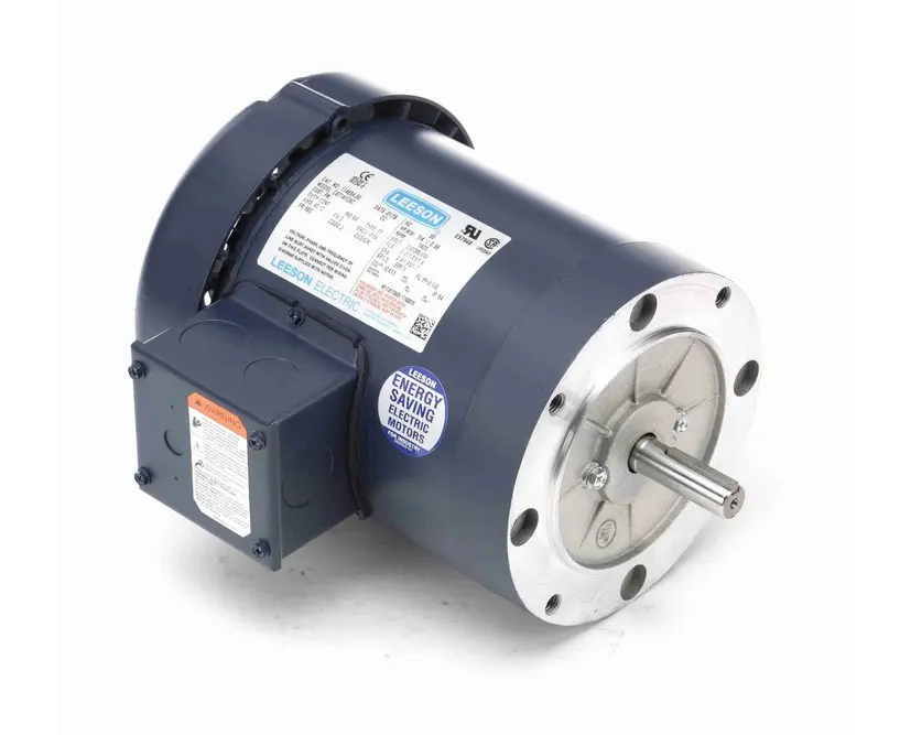 114894.00 Leeson 3/4 hp 1500 RPM 220/380//440V 56C Frame TEFC (No Base) 3-Phase 50 Hz Motor