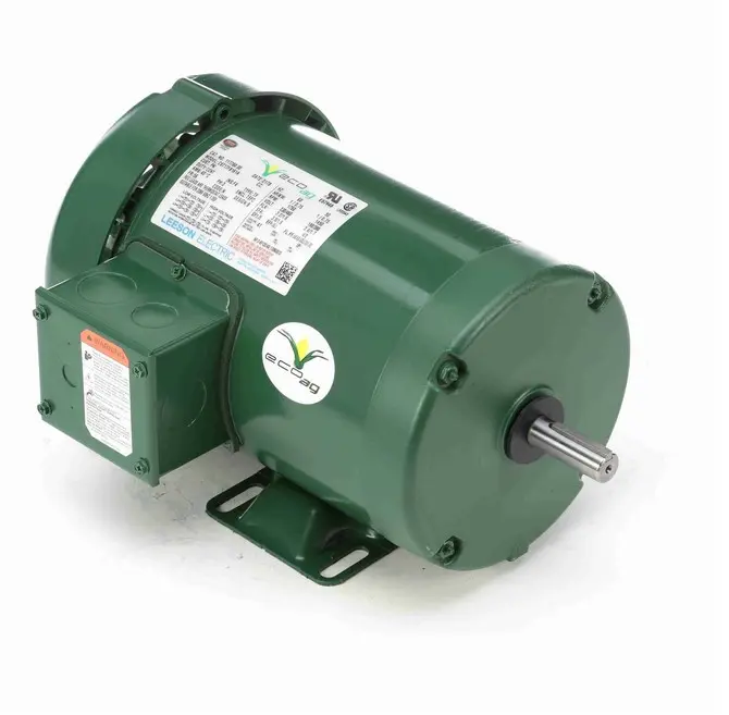117760.00 Leeson 1 hp 3450 RPM 230/460V 56 Frame (Rigid Base) TEFC 3-Phase Farm Motor