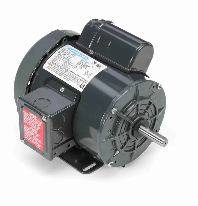 117863.00 Leeson 1/2 hp 1800 RPM 115/208-230V 56 Frame TEFC 1-Phase High-Torque Farm Motor