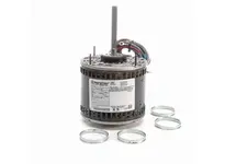 Leeson X002 1/3 HP, 1075 RPM single-phase agricultural motor with 48Z NEMA frame and Open Air Over (OPAO) enclosure. Operates on 115V at 60 Hz. Design