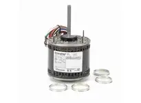 Leeson X003 1/3 HP, 1075 RPM single-phase agricultural motor with 48Z NEMA frame and Open Air Over (OPAO) enclosure. Operates on 208-230V at 60 Hz. De