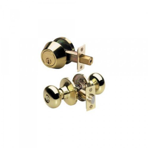 Master Lock BCC0603KA4, Biscuit Style Knob Entry Door Lock, KW1