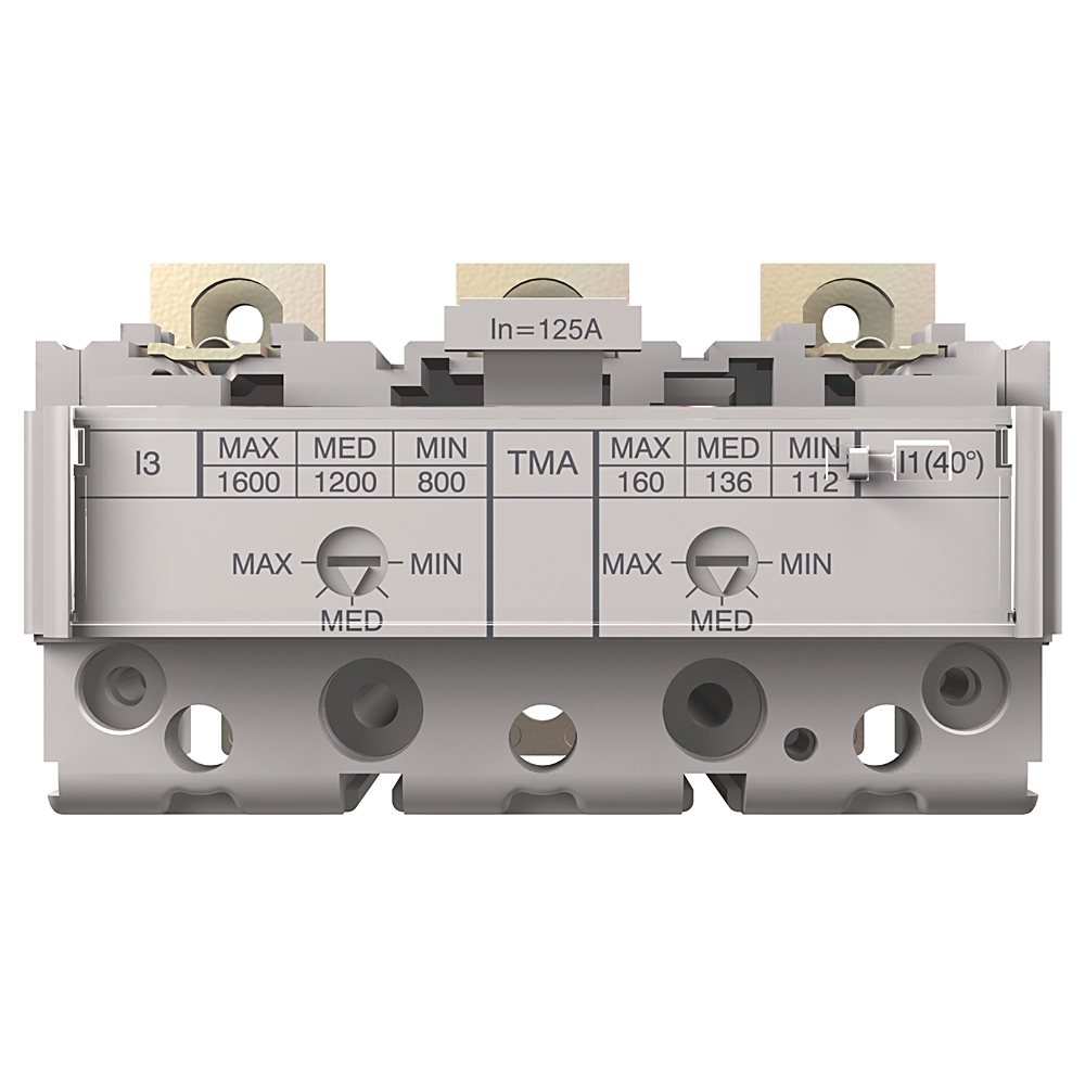 Allen-Bradley 140G-HTF3-D12 Molded Case Circuit Breaker Trip Unit,125A Frame,125A,Thermal Magnetic,3 Pole
