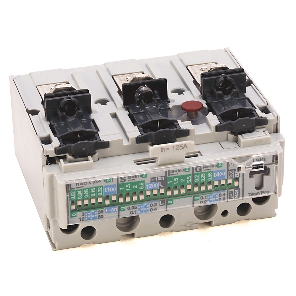 Allen-Bradley 140G-HTI3-D12 Molded Case Circuit Breaker Trip Unit,125A Frame,125A,LSIG, 3 Pole