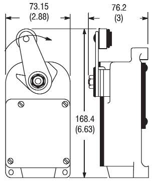 Allen-Bradley 801-AMC211 General Purpose Limit Switch,NEMA 19 Housing Style,Roller Lever,1 NOC & 3 NCC,Snap Action Maintained,NEMA 1 Enclosure,211,10.0N (2.25 lbs),Maintained,24 Degrees,38 Degrees