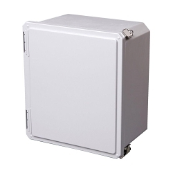 B-Line 14128-SDFQR PremierTM JIC Enclosure, 13.86 in W x 8.34 in D x 15.49 in H, NEMA 4X NEMA Rating, Fiberglass Reinforced Polyester