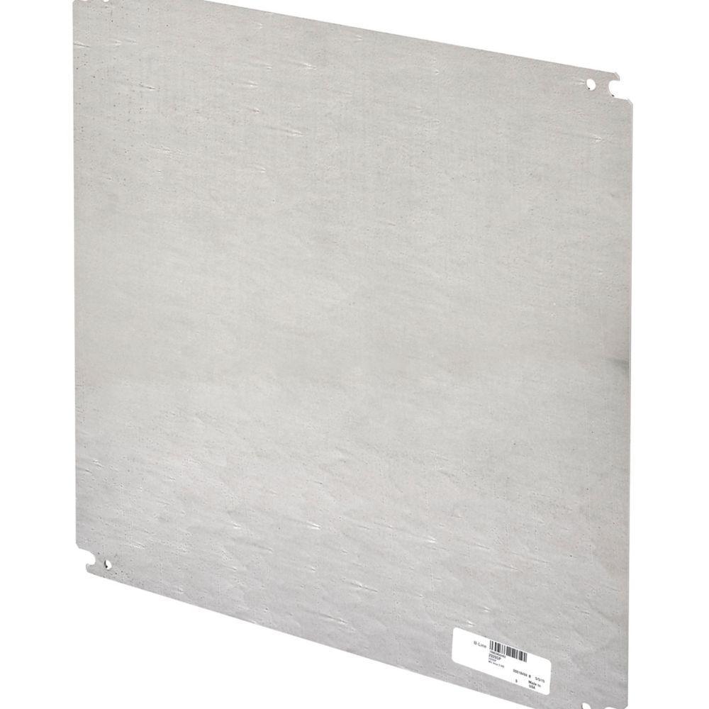 B-Line 1616P Square Enclosure Panel, 14 in W x 14 in H, Steel, White
