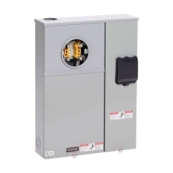 B-Line 224 MTBH MS15 MTBHMS15 1/2-Wire Self-Contained Meter Main Load Center Breaker With Safety Socket Test Block Bypass, 480 V, 200 A, 1 Phase, NEMA 3R Enclosure