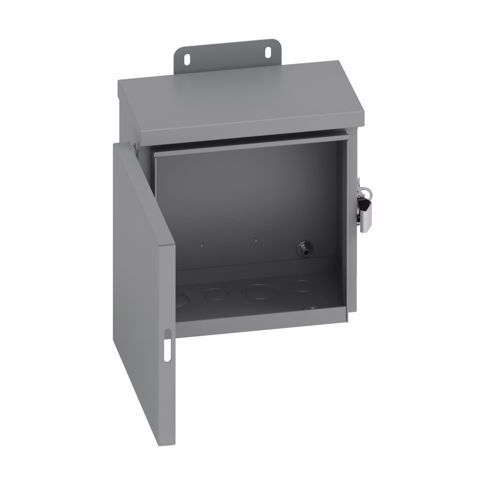 B-Line 884 RHC Electrical Enclosure, 8 in W x 4 in D x 8 in H, NEMA 3R NEMA Rating, Carbon Steel