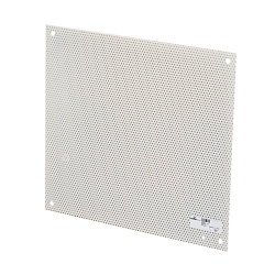 B-Line AW1210PP Flat Perforated Enclosure Panel, 8.87 in W x 10.87 in H, Steel, White