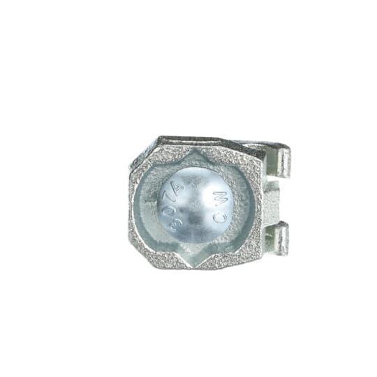 Blackburn 10103-TB E-Z Ground® 10103-TB 1-Conductor Non-Insulated Grounding Clamp, 3/8-16 Rod, 4 to 4/0 AWG Conductor, Malleable Iron