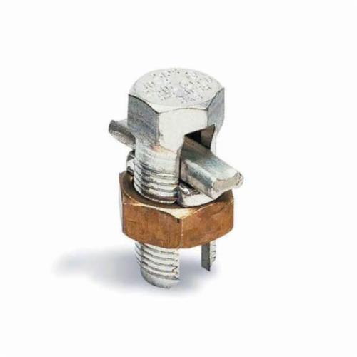 Blackburn 10HPS Type HPS Split Bolt Connector With Spacer, 6 to 1/0 AWG ACSR/Solid/Stranded Aluminum/Copper Conductor, 3/4 x 1-13/16 in, Copper Alloy