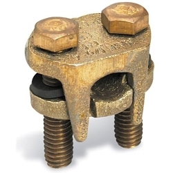 Blackburn 2B20BB 2B Series Copper Two-Bolt Connector, 2 to 2/0 AWG Conductor Solid/Stranded Copper Conductor, 5/16 x 1/2 in Bol