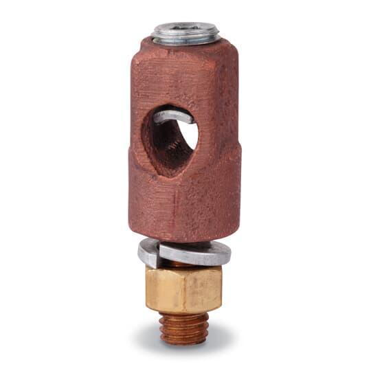 Blackburn 31009T Locktite® 31009T Type MS Male Stud Connector, 1 to 2/0 AWG, 3/8-16 Stud, 1 Bolt Holes, Copper