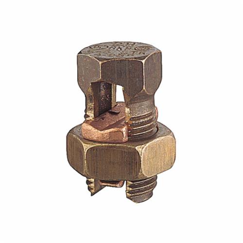 Blackburn 3H Type H High Strength Split Bolt Connector, 8 to 3 AWG Solid Copper Conductor, 17/32 x 1-7/16 in Bolt, Bronze Alloy