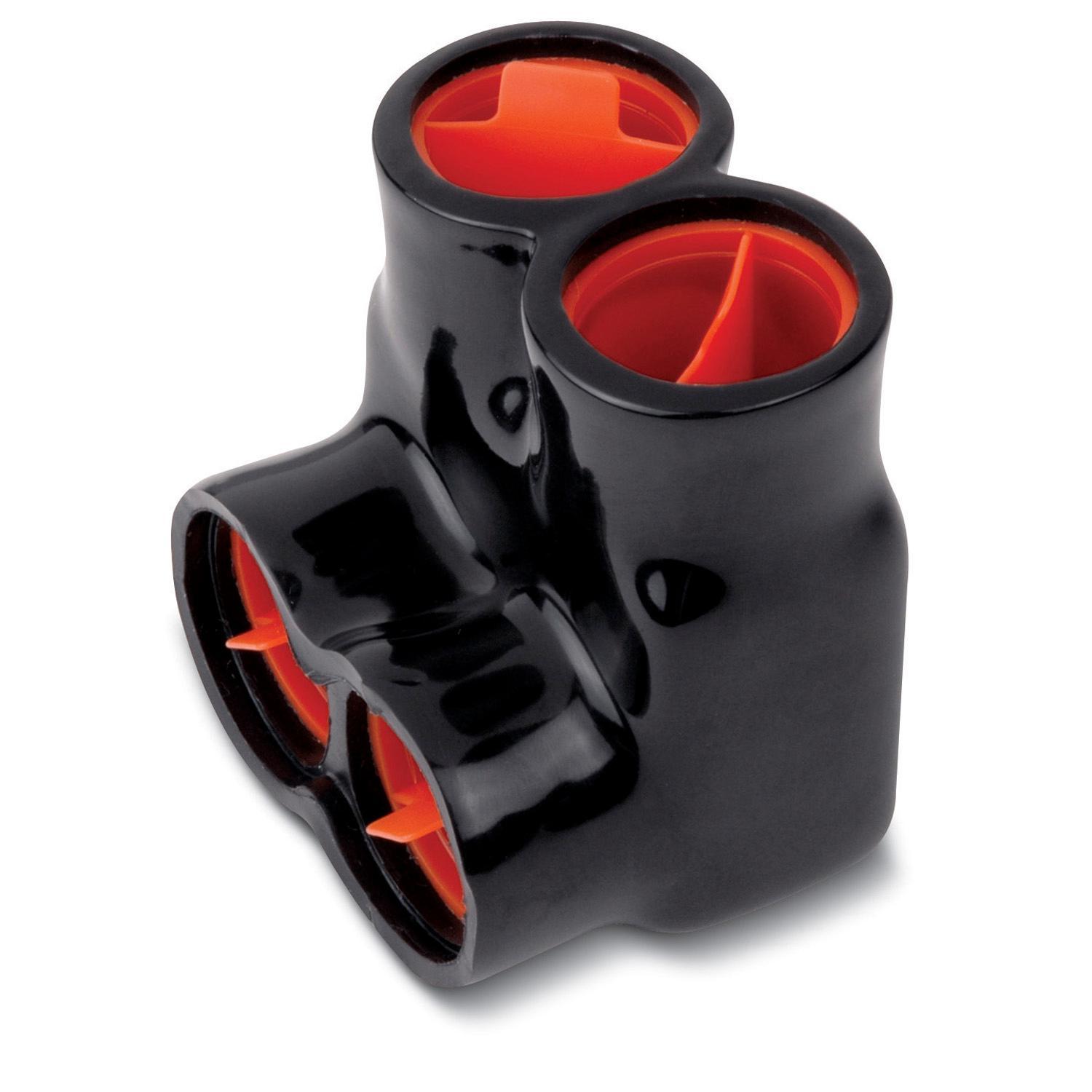 Blackburn AMTS50042 AMT 2-Port Insulated Same Sided Multi-Port Connector, 4 AWG to 500 kcmil Conductor Aluminum/Copper Conductor, 3/8 in Hex Screw Installation