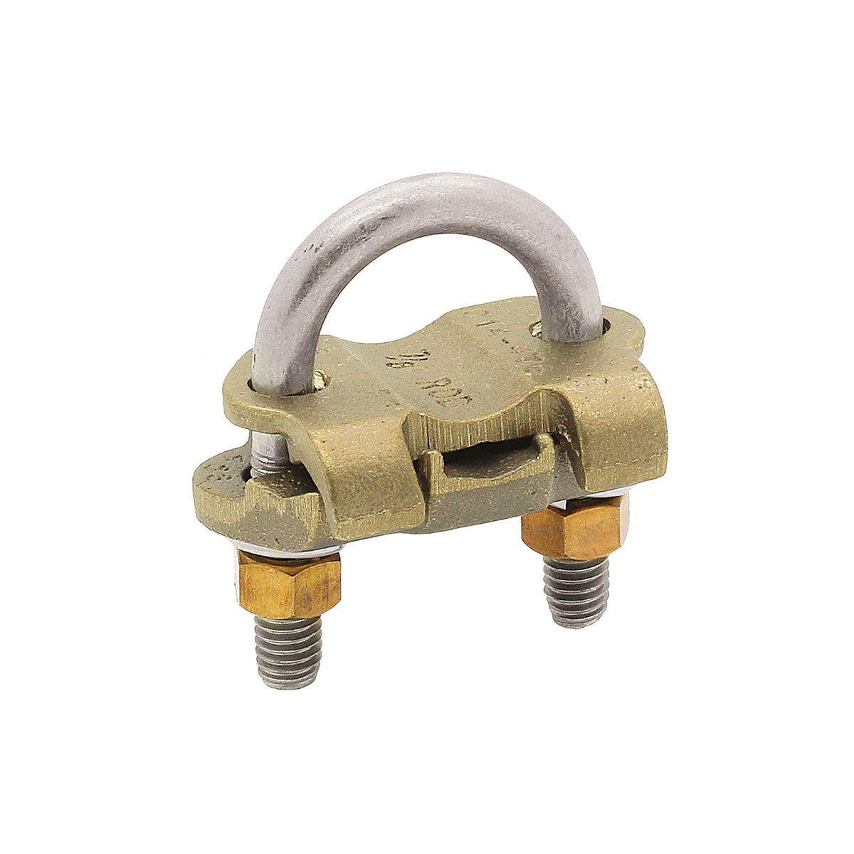 Blackburn GUV1384 E-Z Ground® GUV1384 Type GUV Non-Insulated U-Bolt Grounding Clamp, 1-3/8 to 1-1/2 in Rod, 8 to 4 AWG Conductor, Copper