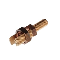Blackburn SP8DL E-Z Ground® SP8DL Type SP Long Stud Non-Insulated Mechanical Service Post Connector, 2 Conductors, 4/0 to 1 AWG Conductor, 5/8-11 x 1-1/2 in Stud, Bronze Alloy/Copper