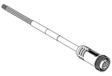 Brad 303000B20M100 - Double-ended cordsets