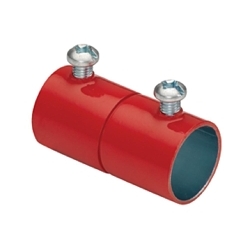 Bridgeport 241-SR Non-Insulated Set Screw Coupling, 3/4 in, For Use With EMT Conduit, Steel, Powder Coated