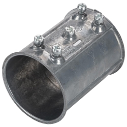 Bridgeport 246-DCSLP Mighty-Align® 246-DCSLP Slip Coupling, 2-1/2 in, For Use With 2-1/2 in EMT Conduit, Die Cast Zinc, Ball Burnished Mirror Smooth