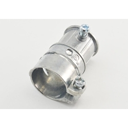 Bridgeport 282-DC Conduit Combination Coupling With 2-Way Phillips/Slotted Head Screw, 3/4 in, For Use With Flexible/EMT Conduit, Die Cast Zinc, Ball Burnished/Mirror Smooth