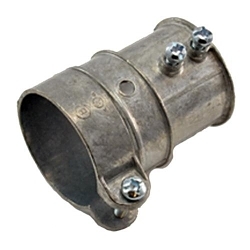 Bridgeport 285-DC Transition Coupling, 1-1/2 in, For Use With FMC/EMT Conduit, Die Cast Zinc, Ball Burnished/Mirror Smooth