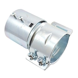 Bridgeport 287-XS Non-Insulated Transition Coupling, 2-1/2 in, For Use With FMC, EMT and Rigid Conduit, Steel, Zinc Plated