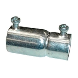 Bridgeport 291-S Concretetight Conduit Combination Coupling, 3/4 in, For Use With EMT/Rigid Conduit, Steel, Electro-Plated Zinc