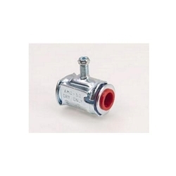 Bridgeport AMC-50 E-Z LockTM AMC-50 Connector, 3/8 in Trade, 1 Conductors, 0.4 to 0.62 in Cable Openings, Steel, Electro-Plated Zinc