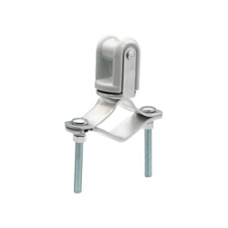 Bridgeport MWH-1 Adjustable Clamp-On Wire Holder, 1-1/4 to 3 in, For Use With Service End Cable, Porcelain