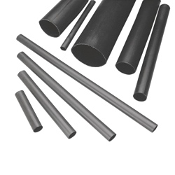 Burndy HSB110H48PF5 Type HS-H-PF Fire Retardant Heat Shrink Tubing, 1.1 in ID Expanded, 0.4 in ID Recovered, 0.12 in THK Wall Recovered, 4 ft L, Polyolefin, Black