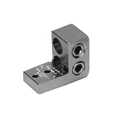 Burndy K11A34U2 K11A-U Dual Rated Universal Mechanical Bolted Lug and Terminal, 4/0 AWG to 500 kcmil Aluminum/Stranded Copper Conductor, 1/4 in Stud, 2 Bolt Holes, Aluminum