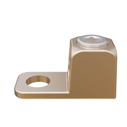 Burndy KA28 Ka-LugTM KA28 Mechanical Bolted Lug and Terminal, 1 to 4/0 AWG Stranded Copper Conductor, 3/8 in Stud, 1 Bolt Hole, Copper
