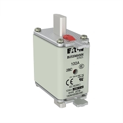 Bussmann 100NHG00B-690 Size 00 Dual Indicator Low Voltage NH Fuse Link, 690 V, 100 A, For Use With Class C gG/gL Fuse, Ceramic