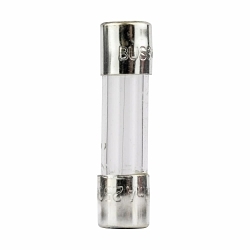 Bussmann GMA-300-R Low Breaking Small Dimension Fast Acting Fuse With Silver Plated Brass End Caps, 300 mA, 250 V AC, 35 A, 10 kA Interrupt, Cylindrical Body