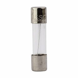 Bussmann GMA-5-R Low Breaking Small Dimension Fast Acting Fuse With Nickel Plated Brass End Caps, 5 A, 125 V AC, 10 kA Interrupt, Cylindrical Body