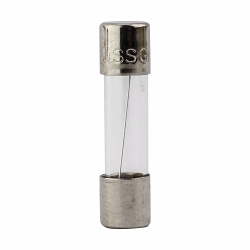 Bussmann GMA-6-R Low Breaking Small Dimension Fast Acting Fuse With Nickel Plated Brass End Caps, 6 A, 125 V AC, 10 kA Interrupt, Cylindrical Body