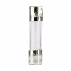 Bussmann GMC-1.6-R Low Breaking Medium Time Delay Fuse With Nickel Plated Brass End Caps, 1.6 A, 250 V AC, 100 A/10 kA Interrupt, Cylindrical Body