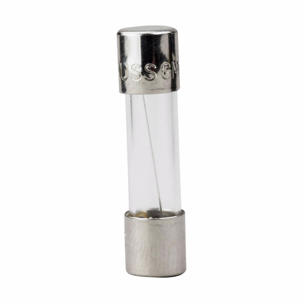 Bussmann GMC-8-R Low Breaking Medium Time Delay Fuse With Nickel Plated Brass End Caps, 8 A, 125 V AC, 200 A, Cylindrical Body