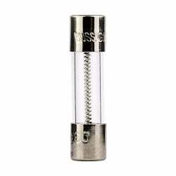 Bussmann GMD-3-R Low Breaking Small Dimension Time Delay Fuse With Nickel Plated Brass End Caps, 3 A, 250 V AC, 100 A/10 kA Interrupt, Cylindrical Body