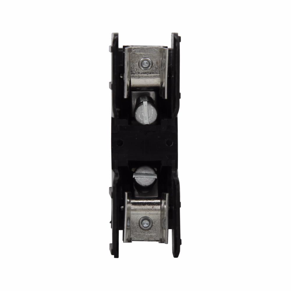 Bussmann NDNF1-BK Fuse Block, 600 V, 30 A, 22 to 8 AWG Wire, 1 Pole, DIN Rail Mount