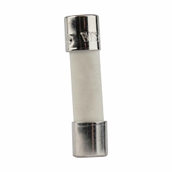 Bussmann S505-2-R High Breaking Time Delay Fuse With Nickel Plated Brass End Caps, 2 A, 250 V AC, 1.5 kA, Cylindrical Body