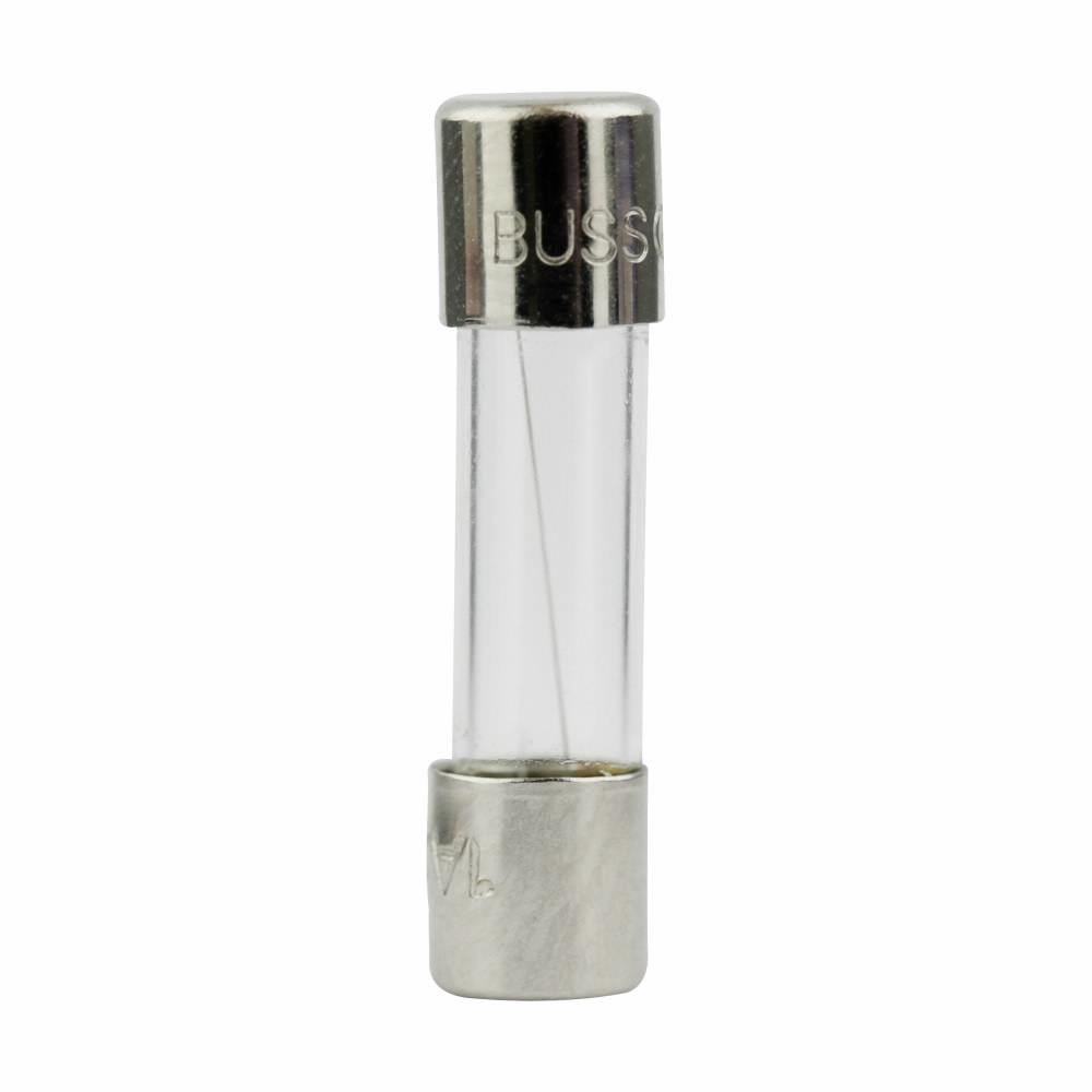 Bussmann S506-3.15-R Low Breaking Time Delay Fuse With Nickel Plated Brass End Caps, 3.15 A, 250 V AC, 35 A, Cylindrical Body