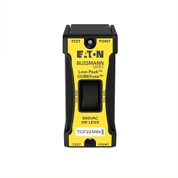Bussmann TCF225RN Non-Indicating Time Delay Cube Fuse, 225 A, 600 V AC/300 V DC, 200 kA AC/100 kA DC Interrupt, Class: CF, Square Body