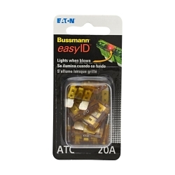 Bussmann VP/ATC-20ID easyIDTM VP/ATC-20ID ATCTM Automotive Fuse, 20 A, 32 V DC, 1 kA Interrupt