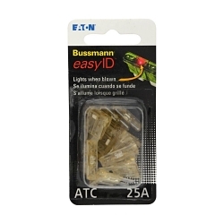 Bussmann VP/ATC-25ID easyIDTM VP/ATC-25ID ATCTM Automotive Fuse, 25 A, 32 V DC, 1 kA Interrupt