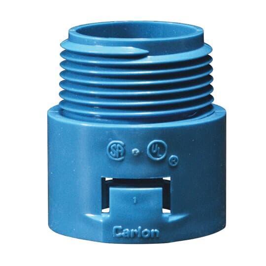 Carlon A243E 1-Piece Flexible Non-Metallic Quick-Connect ENT Raceway Adapter, 3/4 in, Polycarbonate