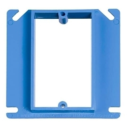 Carlon A410 Non-Metallic Outlet Box Cover, 4 in L x 4 in W x 1/2 in D