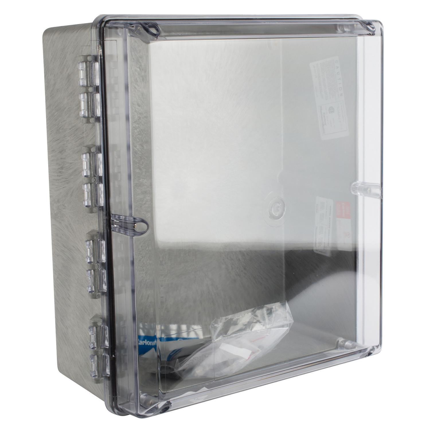 Carlon CC16147 Factory Assembled Clear Cover, 14 in W x 7 in D 16 in H, NEMA 1/3/3S/3X/3SX/4/4X/12/13 NEMA Rating, Polycarbonate